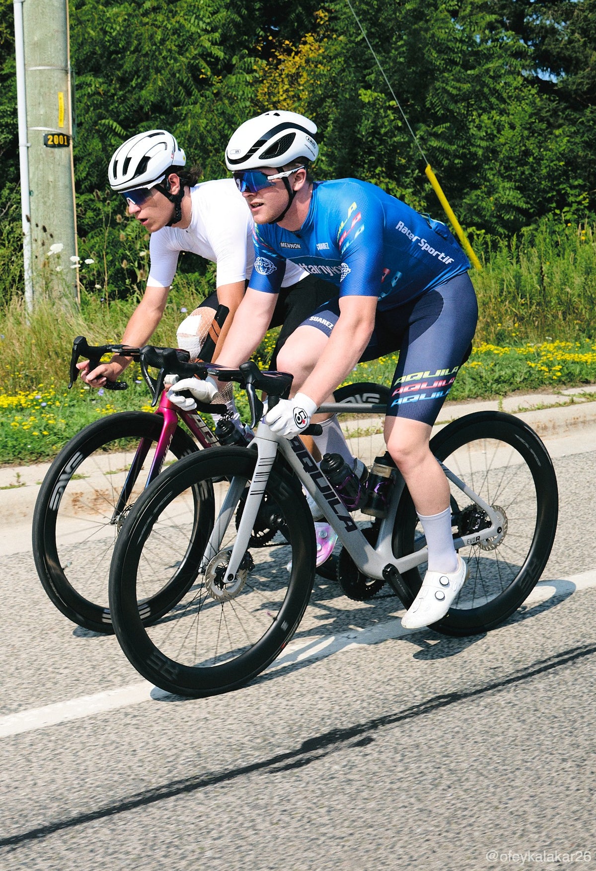 Riders on Aquila road bikes