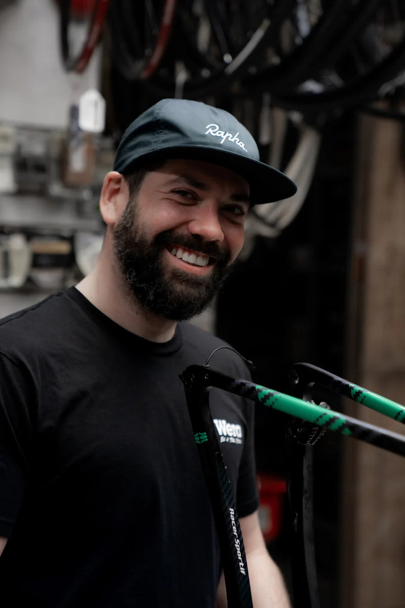 James Mizerski in the workshop