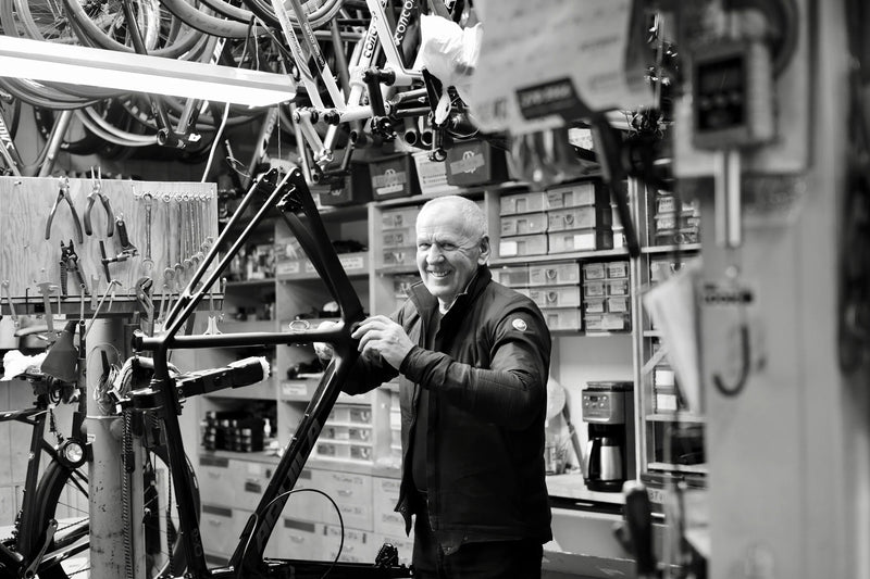 Dennis Mizerski in the workshop